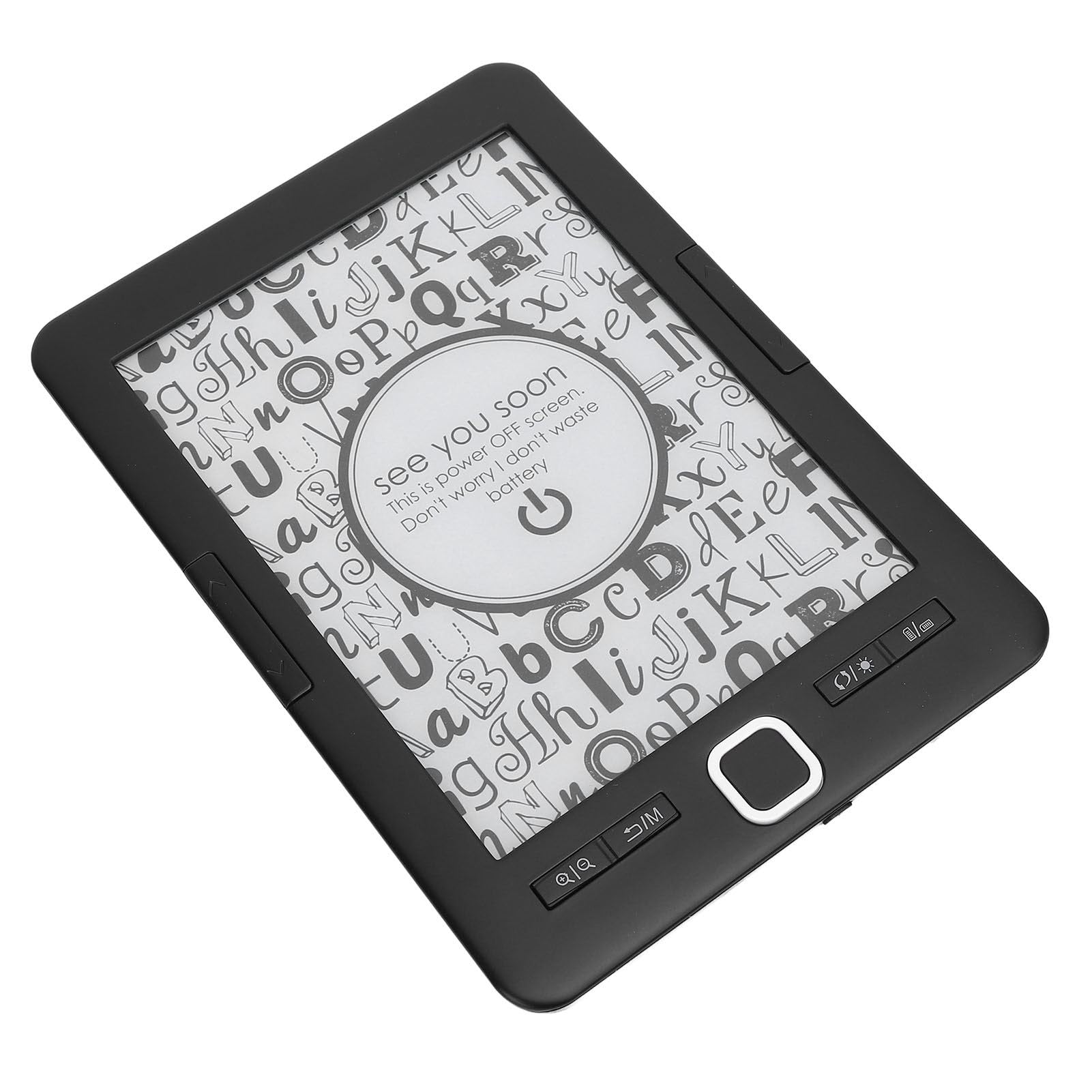 Lettore E, Lettore di Ebook con Schermo da 6 Pollici, Tablet con Design Portatile Impermeabile Luminosità Regolabile Velocemente le Pagine Lunga Durata della Batteria Memoria Integrata da 8 GB