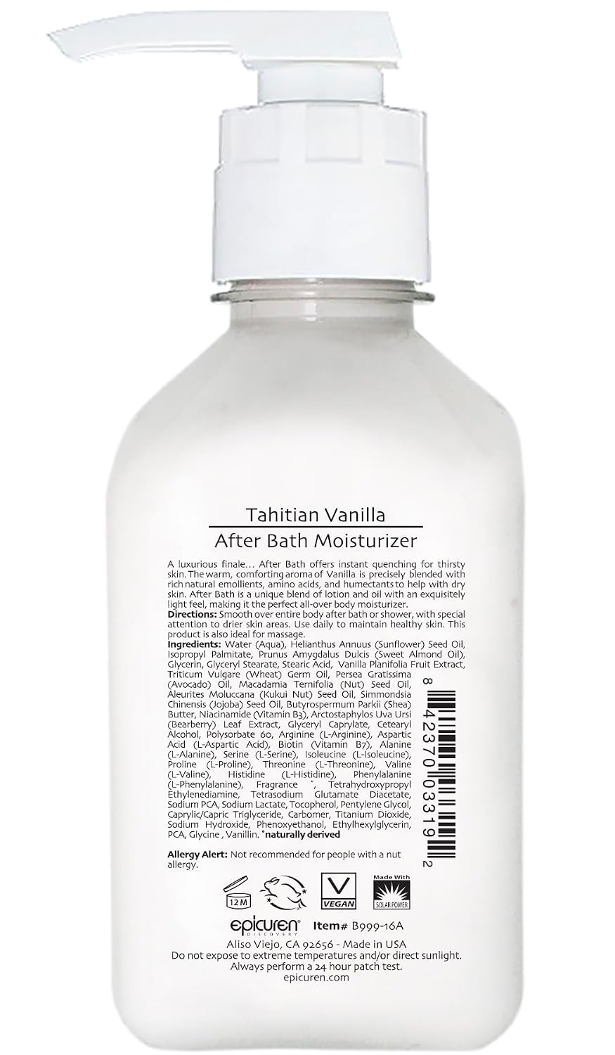 Epicuren Discovery Tahitian Vanilla After Bath Body Moisturizer