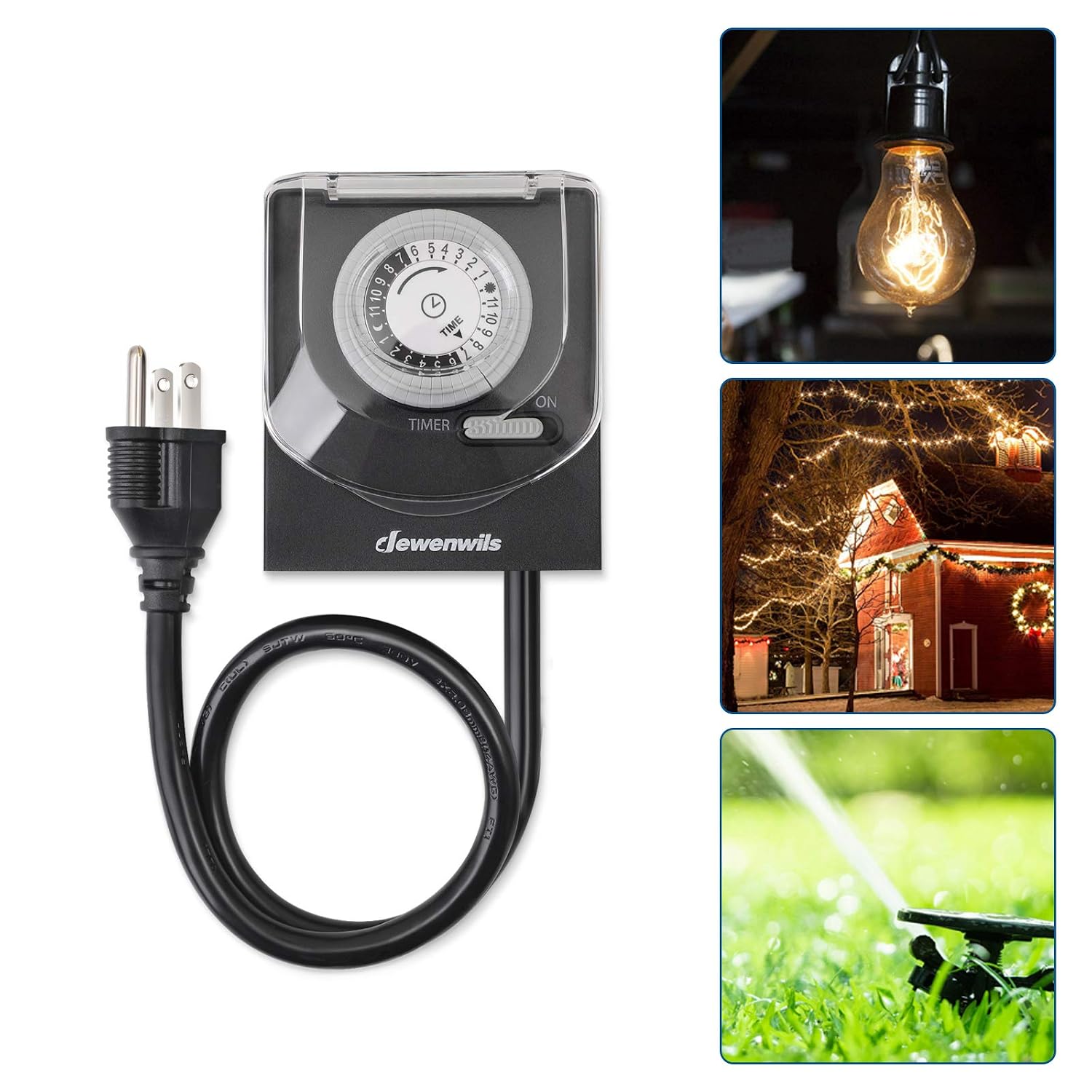 DEWENWILS 24-Hour Mechanical Light Timer Instruction Manual