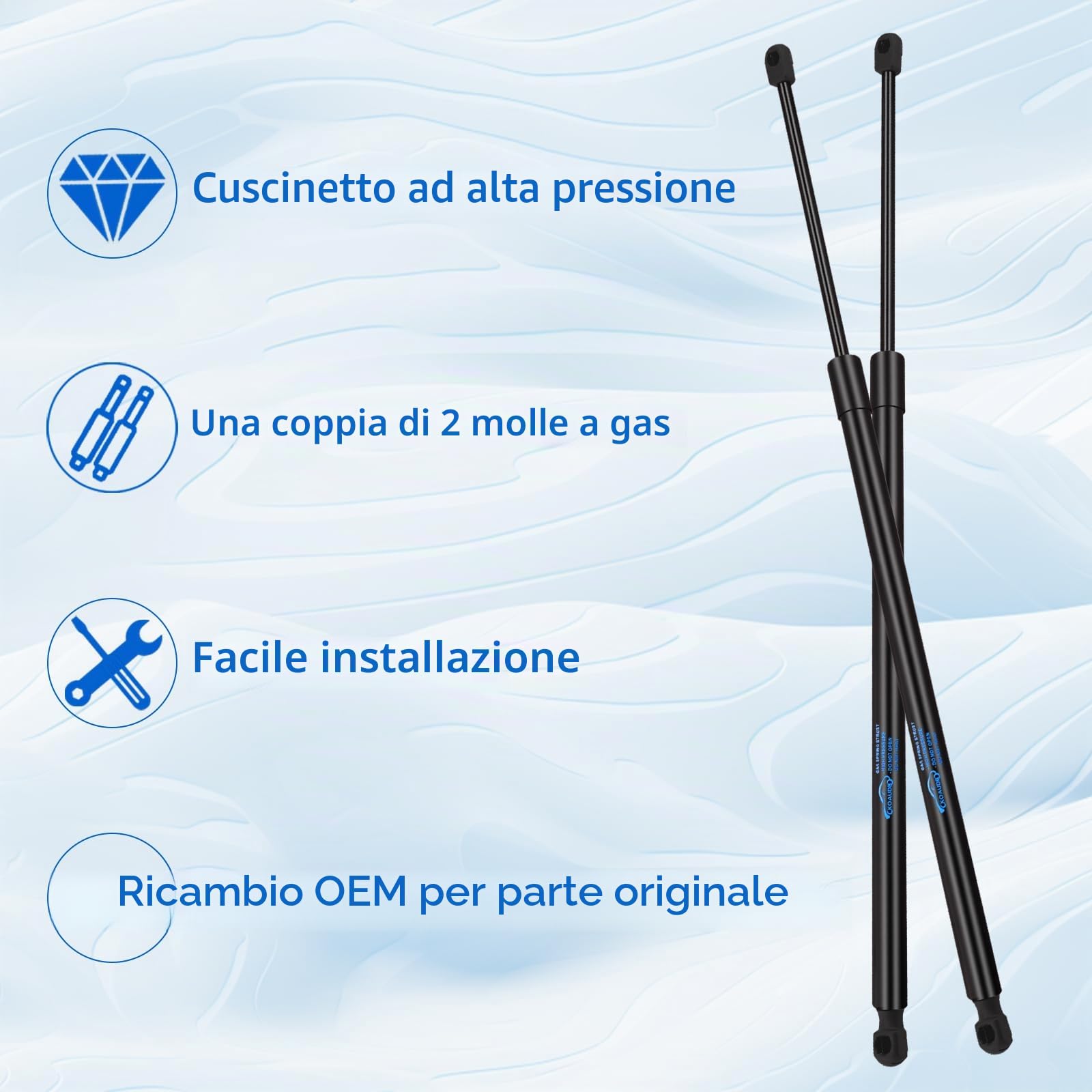 2x Ammortizzatori Posteriori per Citroen C4 Grand Picasso 2 2013 Onwards