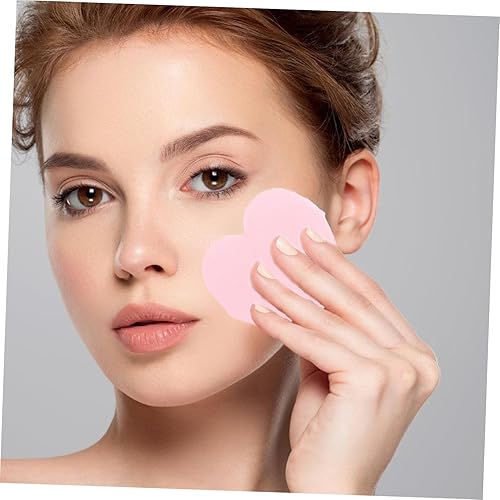 Miniatura 5 de Balacoo 6pcs Love Puff Makeup Puffs Powder Sponges Makeup Tools Loose Powder Puffs Makeup Sponges for Foundation Make up Puff Pink Flocking The Face