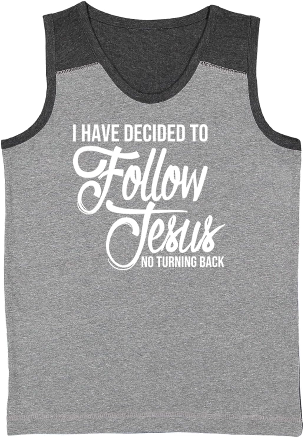 Tcombo I Have Decided to Follow Jesus - Youth Contrast Back Tank Top