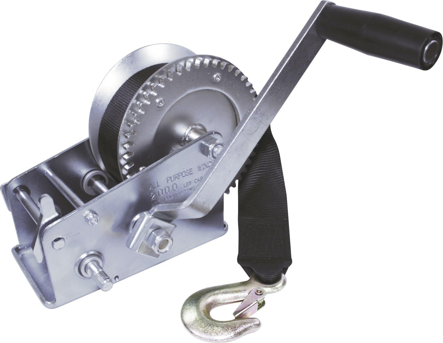 SeaSense Zinc Plated Trailer Winch with 20' Strap