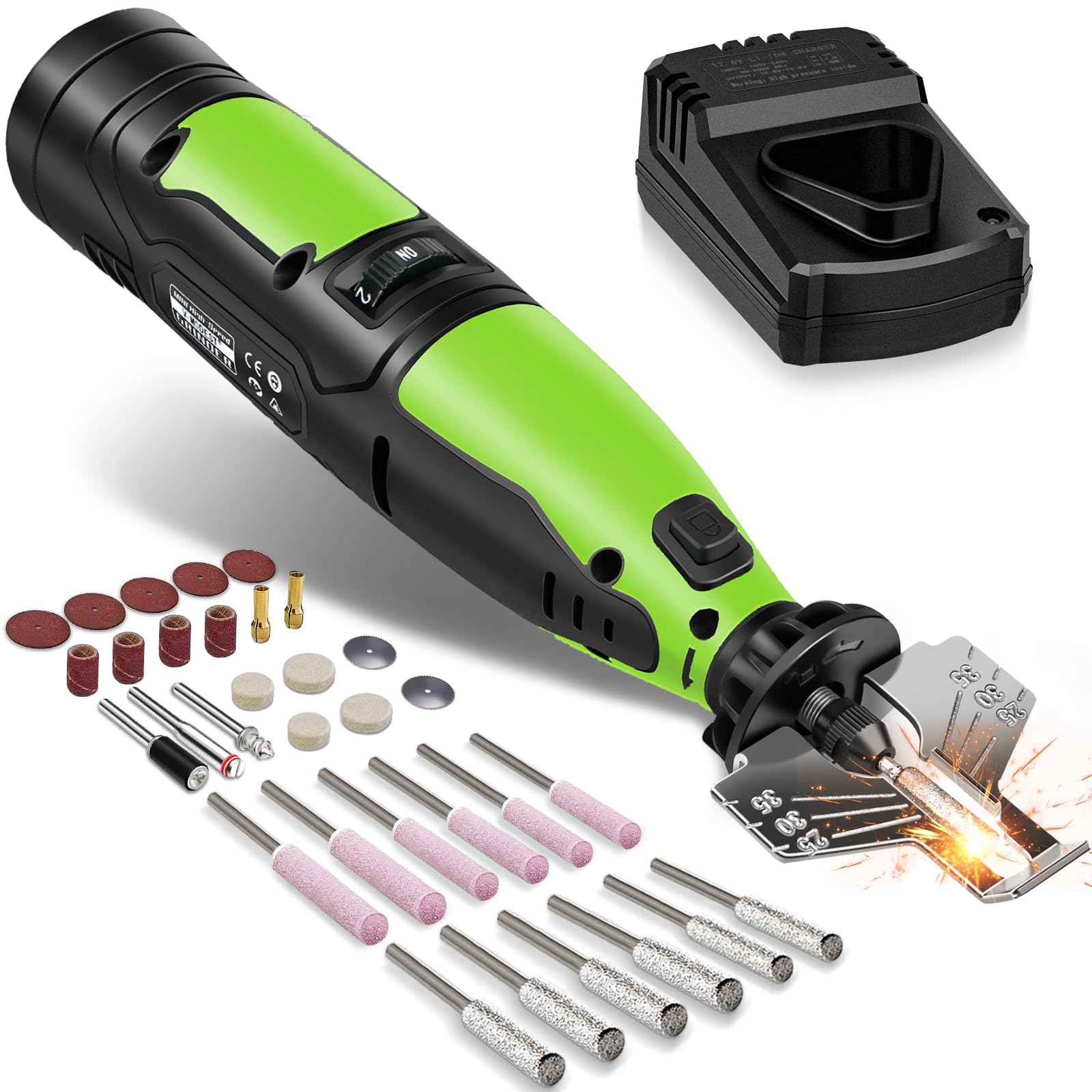Snapklik.com : V-MODEST Electric Cordless Chainsaw Sharpener Kit, 12V ...