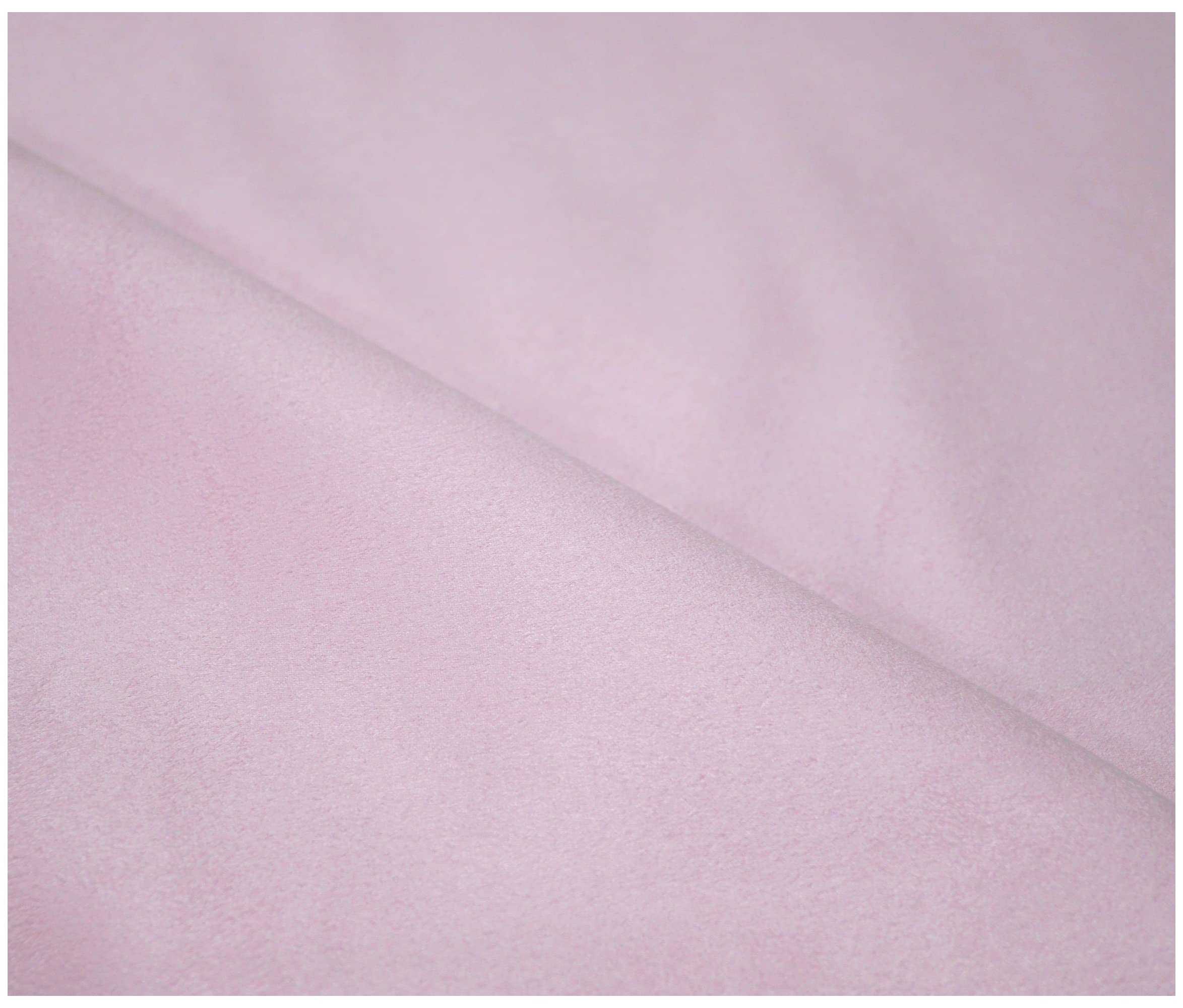 Faux Suede Soft Touch Leatherette Upholstery Fabric for Furnishings Cushions Curtain (50 x 150cm (Half Metre), Baby Pink)