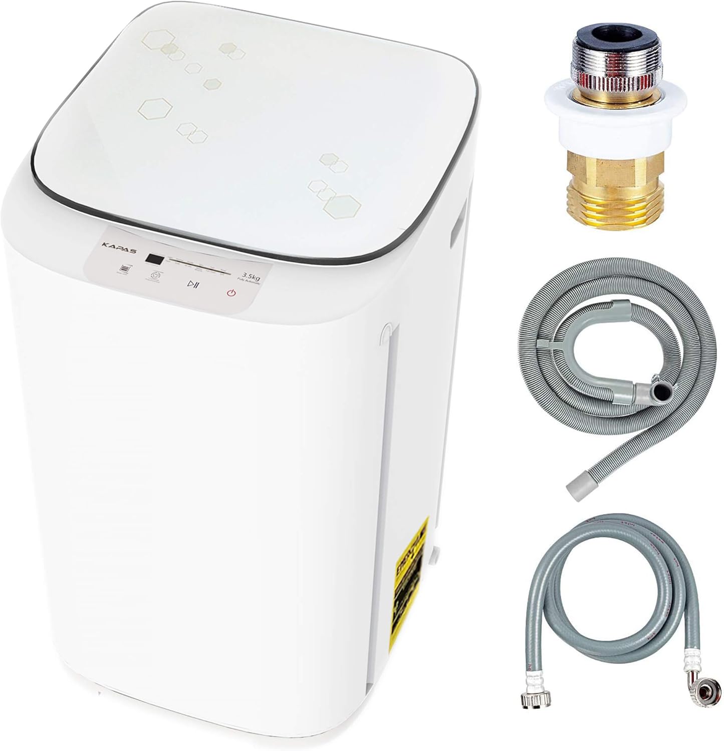 kapas kps35-735h2 upgraded compact washing machine