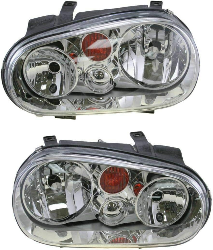 Black Housing Clear Lens Halo Headlights Lamps Pair Fit For 05-09 Ford Mustang e