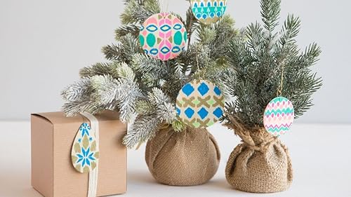 Doodled Ornaments and Gift Toppers