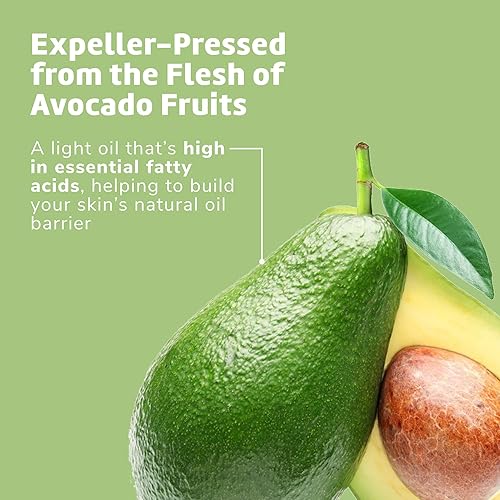 Miniatura 5 de De La Cruz Aceite de aguacate – Aceite de aguacate 100% puro prensado por expulsor para cabello y cuerpo – Aceite corporal ligero para piel seca – 2
