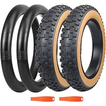 1/2 Pack 20/26 x 4.0 Fat Tire with Tube/no Tube for Ebike Mountain Bike Heavy Duty High-Performance Wear-Resistant Snow Bike Tire ,3 Colors