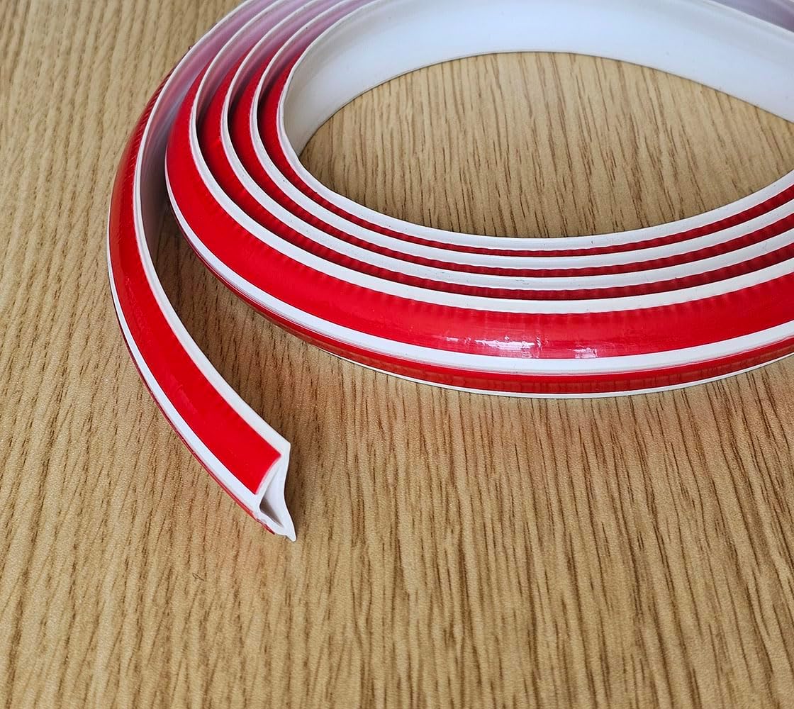 Flexible, Peel and Stick Wall Molding Trim Caulk Strip Self Adhesive Corner Trim Moulding for Ceiling, Backsplash, Tile Edge, Countertops, Baseboard, Counters, Floor and More, White, 20 Feet
