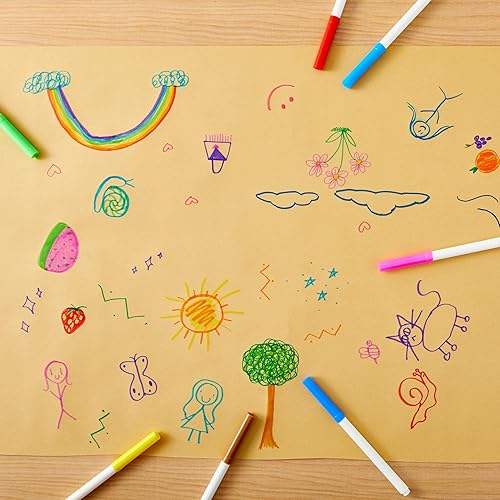 Miniatura 5 de Rollo de papelpara manualidades, regalos, embalaje, y más. 100pies de largo, color café, 17,5x 1200pulgadas.