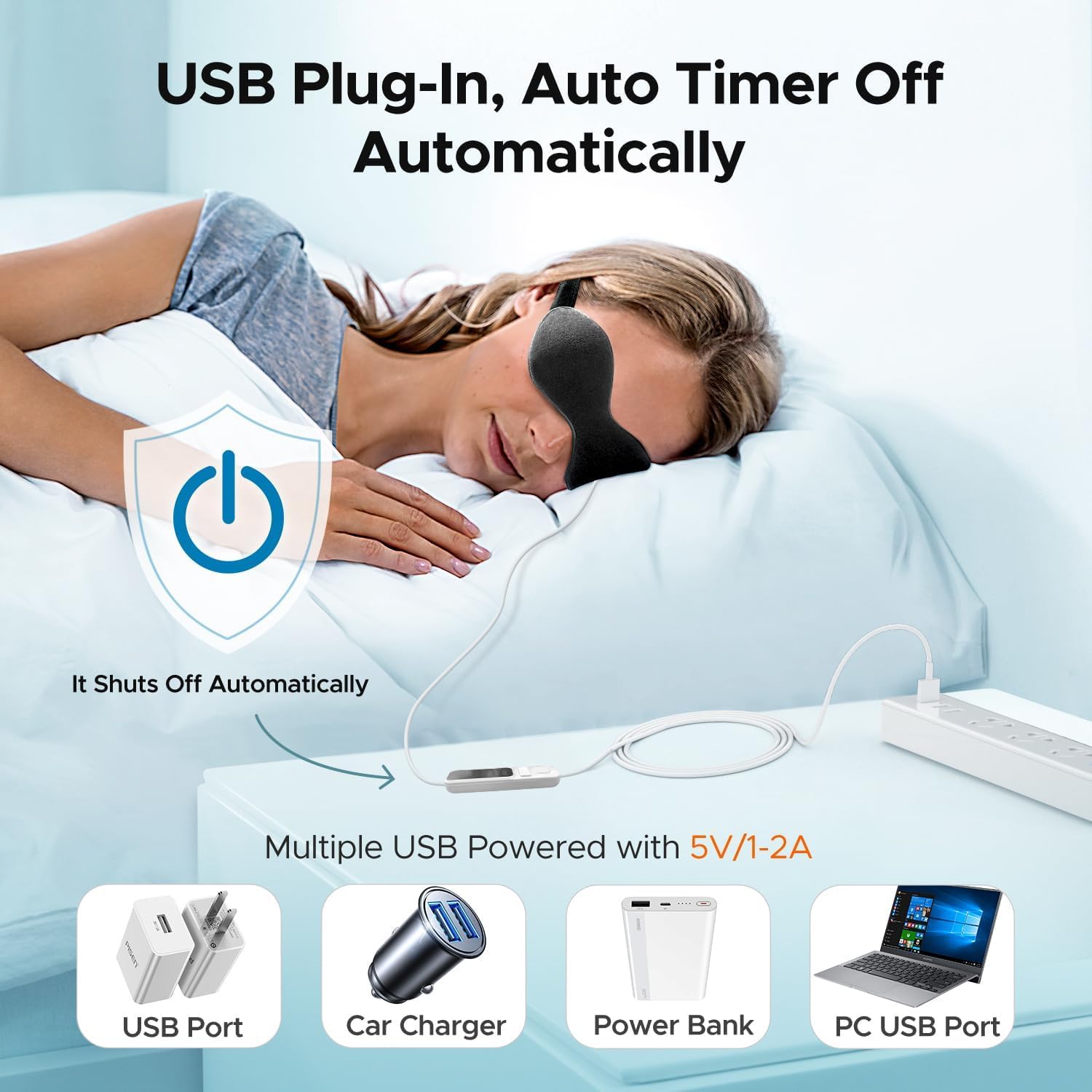 ONLYU Heated Eye Mask for Dry Eyes, Warm Eye Compress with Flaxseed for MGD, Dry Eye Syndrome, Chalazion Blepharitis Stye Eye Treatment, Steam Moist to Unclog Glands — Amazon image 6