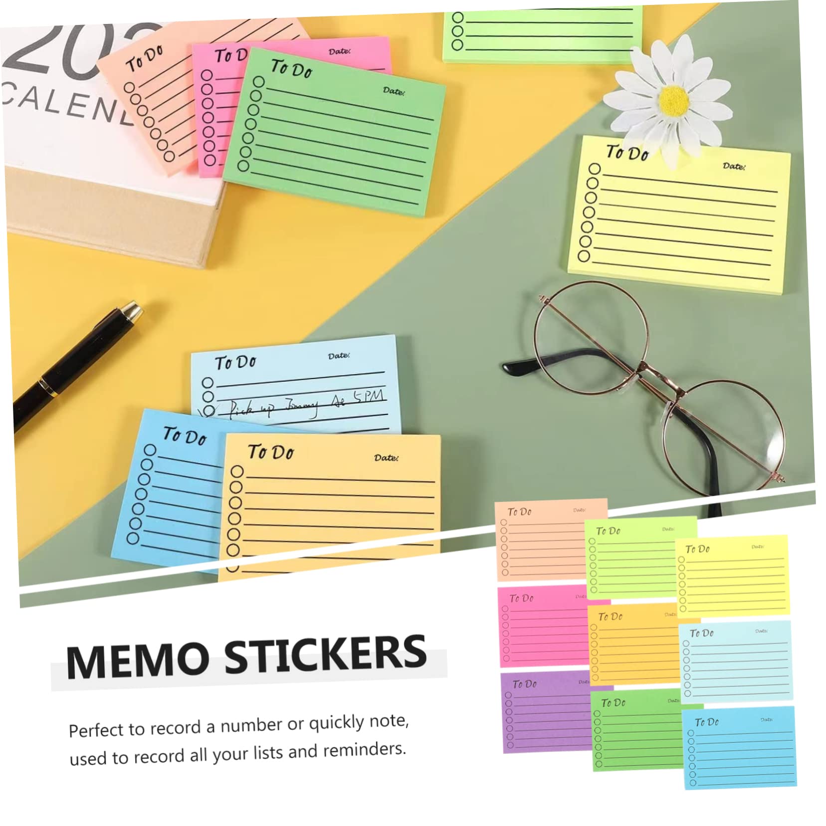 27 Pz Note Adesive Fluorescenti Adesivi Post Pad Gli Adesivi Dell'ufficio Taccuini Scolastici Adesivi Promemoria Adorabili Adesivi Per Appunti Adesivi Colorati Pastiglie Carta