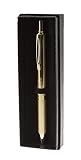 Pentel EnerGel Alloy Retractable Gel Pen, Gold Barrel, Black Ink, Includes Gif Box (BL407XABX) – view 2