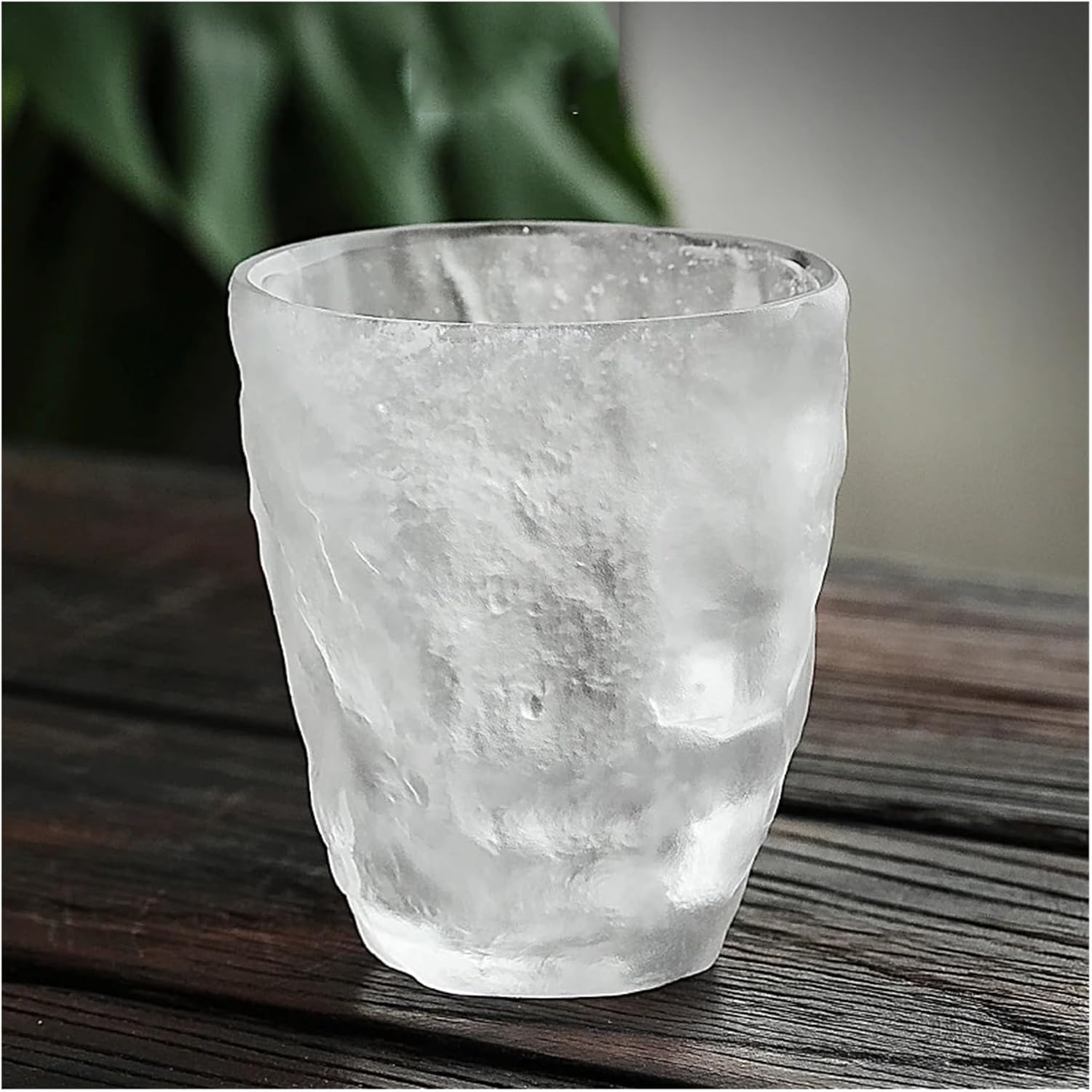 Fired Glass Cup Large Frosted Water Tea Ceremony Home Hospitality Glacier Pattern Coffee Mugs Gifts