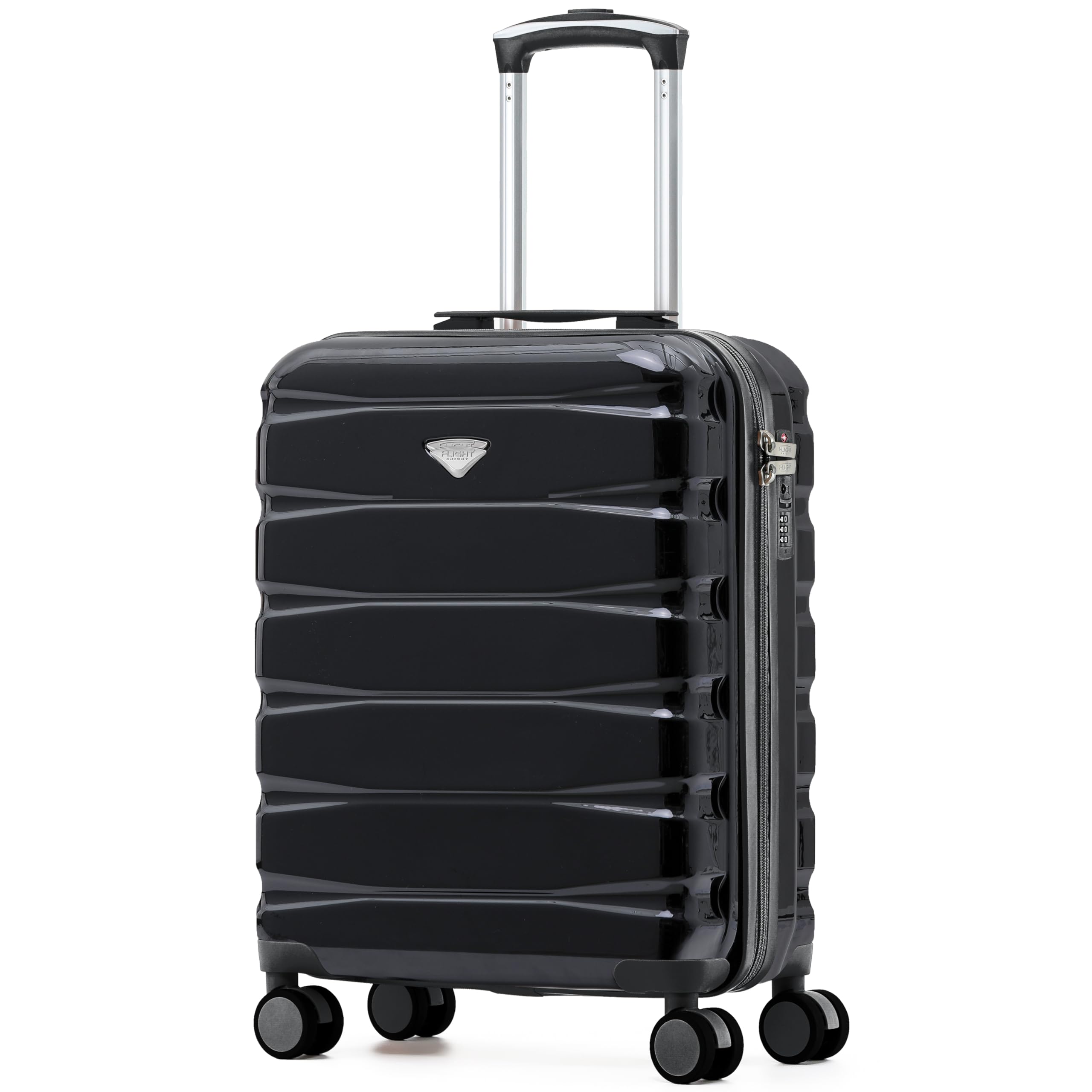 Flight Knight Underseat Cabin Suitcase 45x36x20cm | Free Hand Luggage for EasyJet & Wizz Air | Lightweight ABS Hard Shell with 8 Silent-Glide Spinner Wheels | Max Space Travel Bag — view 292