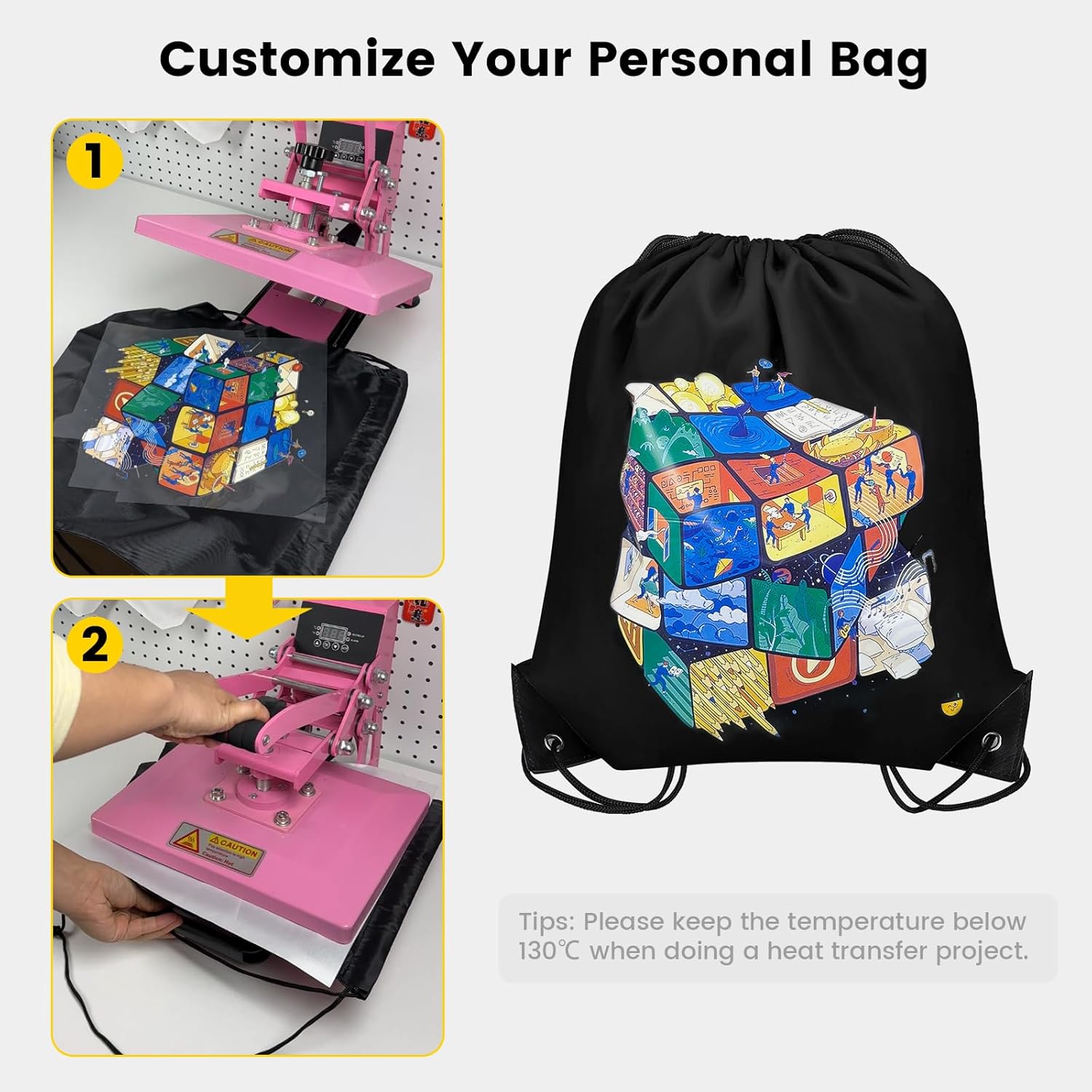 Vorspack Drawstring Backpacks Bulk 10 Pieces String Bags Customized Bags for Party Gym Sport Trip - Black - Image 6