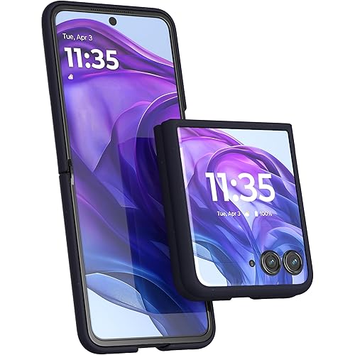 Motorola Razr+ (Plus) 2024/2025 Midnight Blue Protective Case- Rigid, Lightweight Polycarbonate Shells Slim Precision Fit Drop Protection (NOT for Razr 2024/2025 or Razr Ultra)
