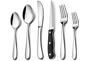 LIANYU Heavyweight Flatware Set for a Dozen