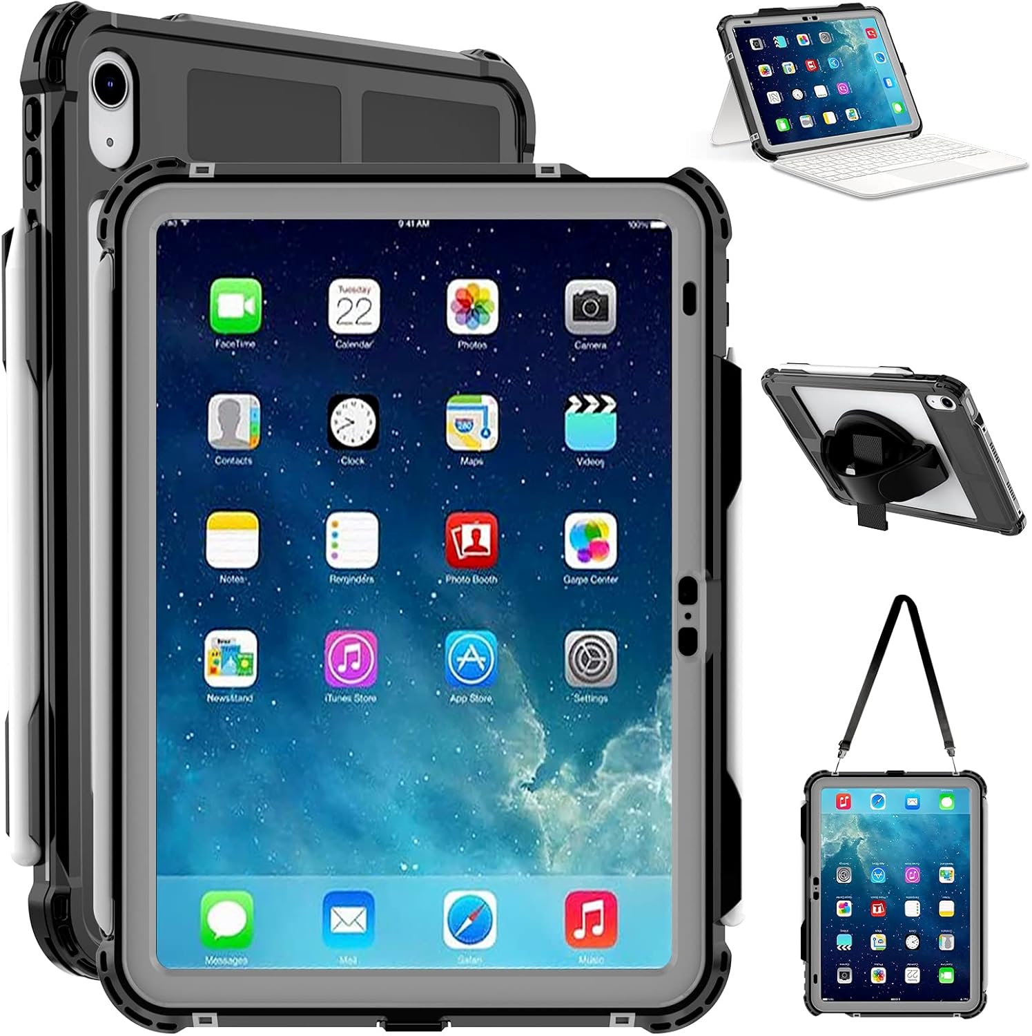 iPad 10 vodootporna maska - potpuni pogled