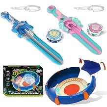 INFINITY NADO Battle Arena Set 2 Sword Launchers, 2 Glow Tops, Arena 5+