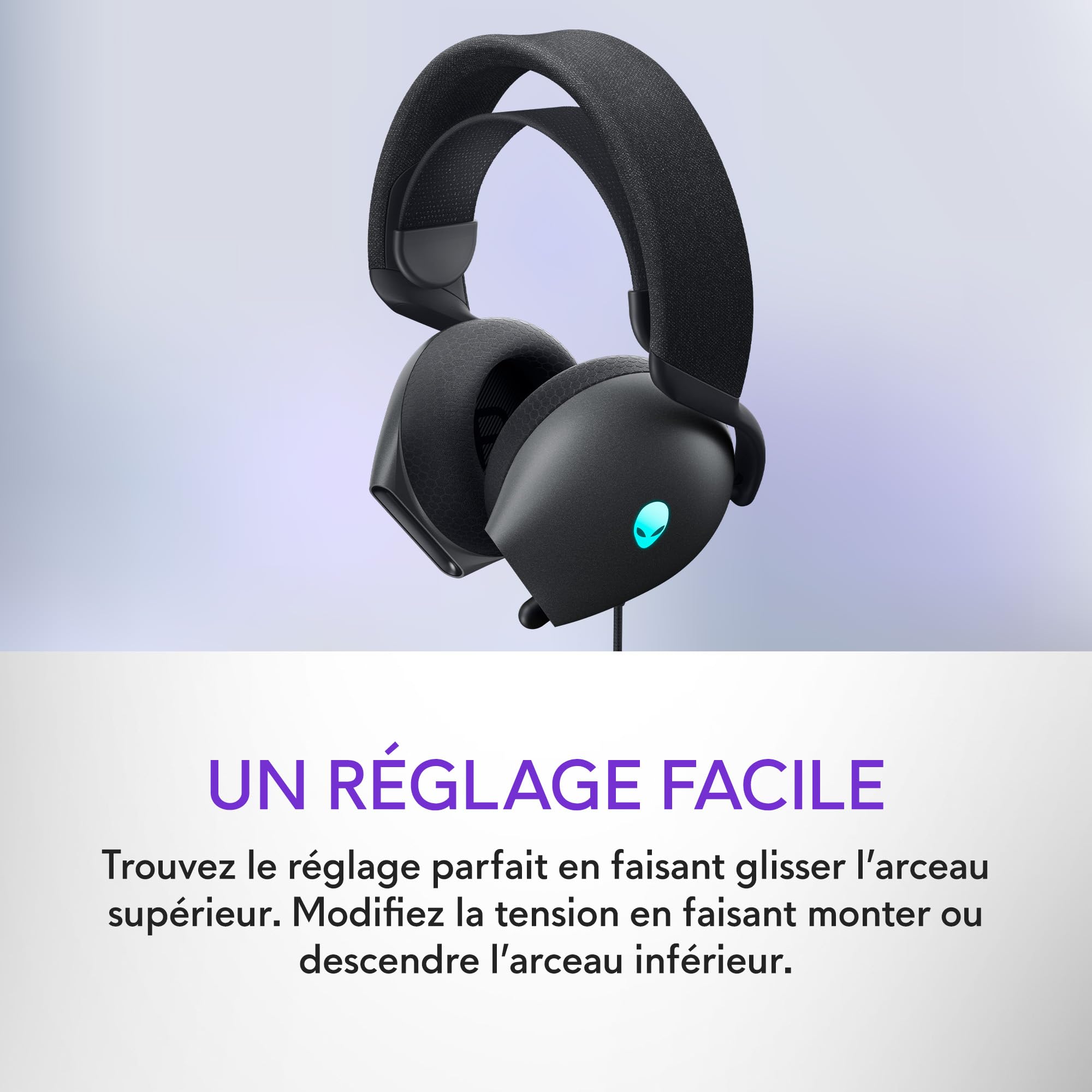 Casque Gaming Filaire Alienware - AW520H - Dark Side of the Moon (Noir)