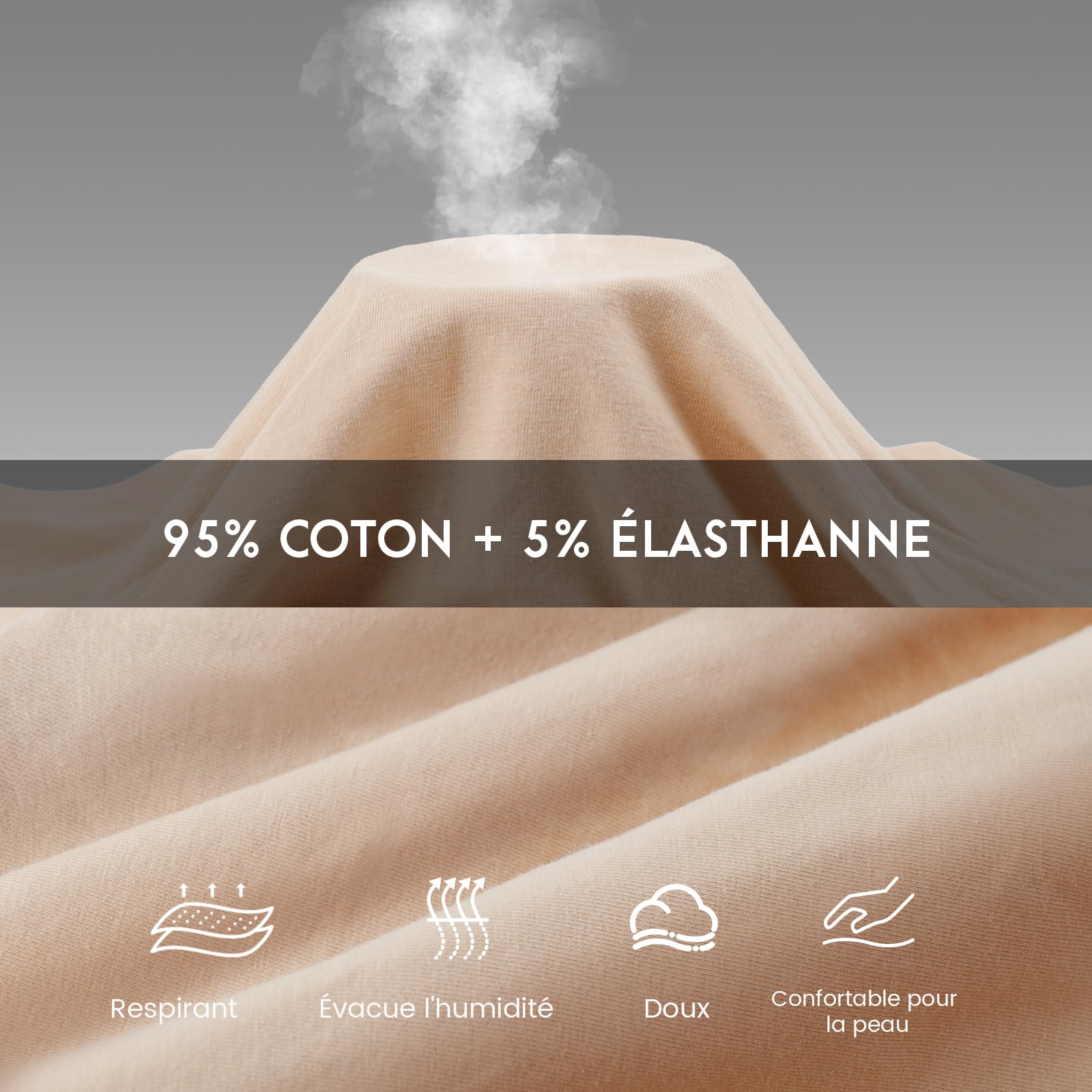 SIHOHAN Boxer Femme Coton Shorty Anti Frottement Cuisse Short sous Robe Femme Culotte sans Couture Calecon avec Entrejambe