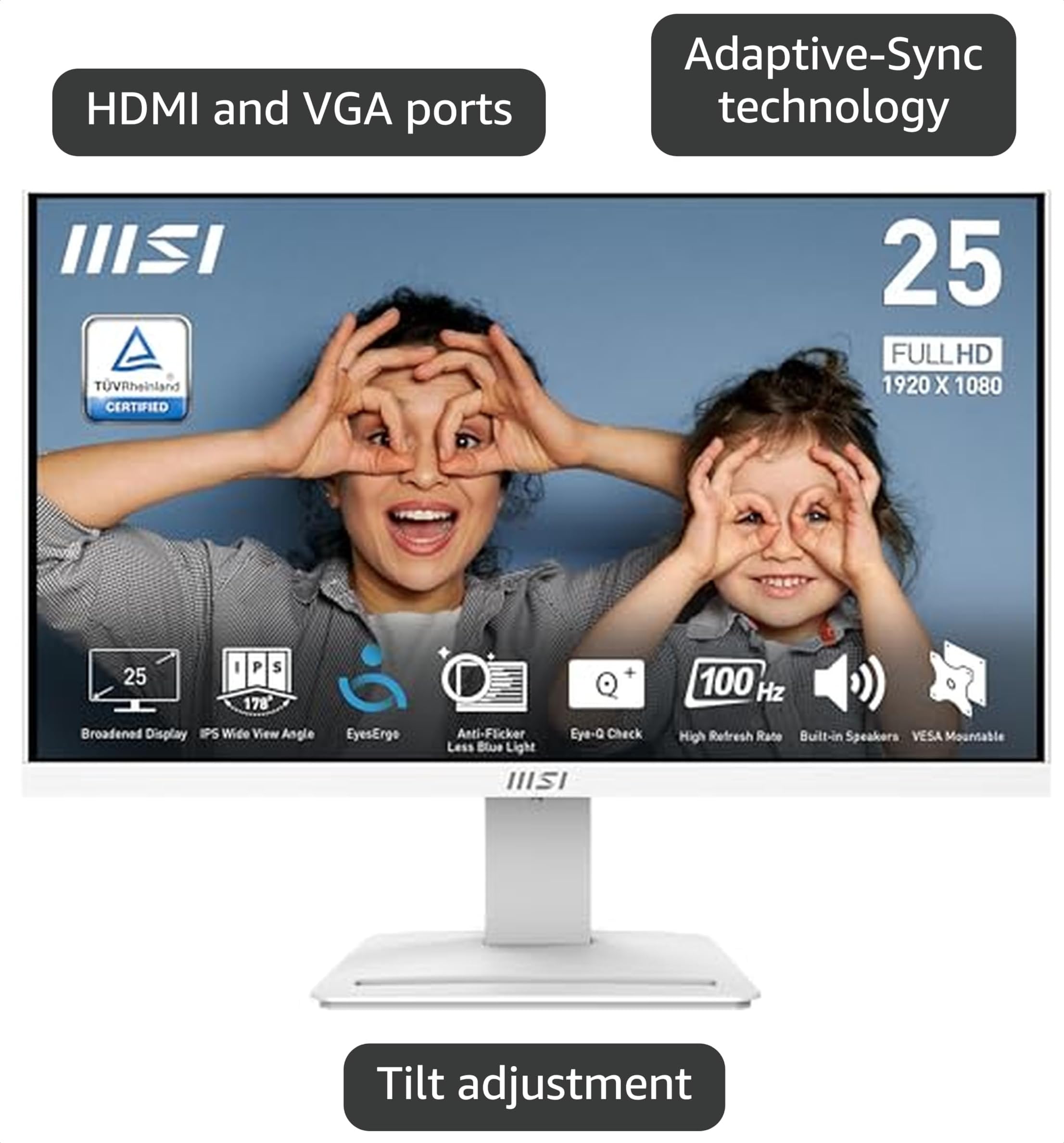Amazon.com: MSI PRO MP253W 24.5-inch IPS 1920 x 1080 (FHD