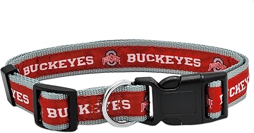 Miniatura 123 de Collar para mascotas NCAA - Resistente, fuerte, duradero y ajustable, collar de perro NCAA -, Bulldogs de Mississippi State, L, Team