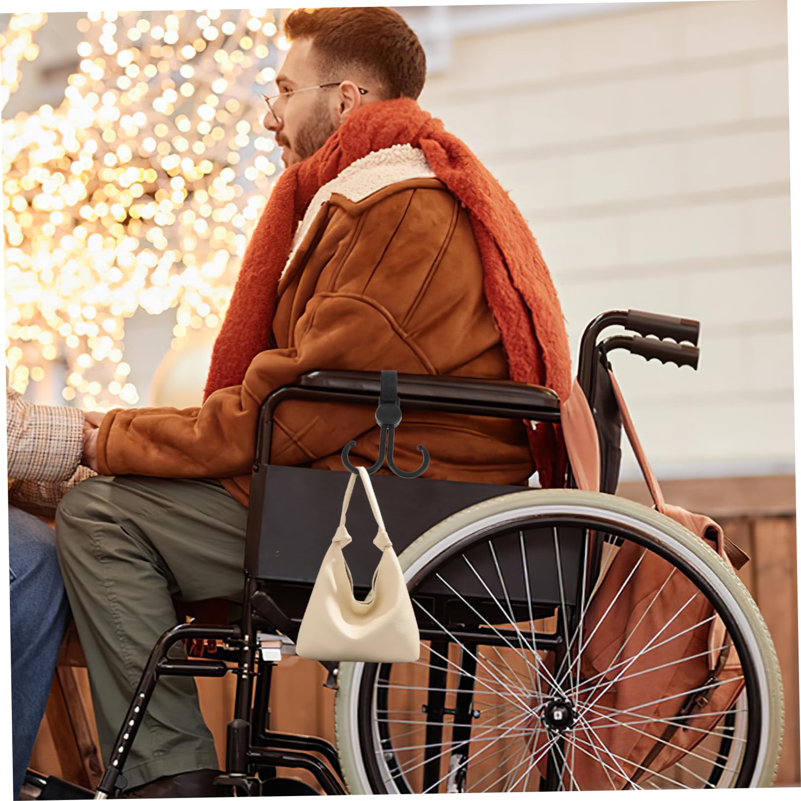 Angoily Stroller Hooks Space Saver Multipurpose Hooks for Grocery Car Hanger Clip-s