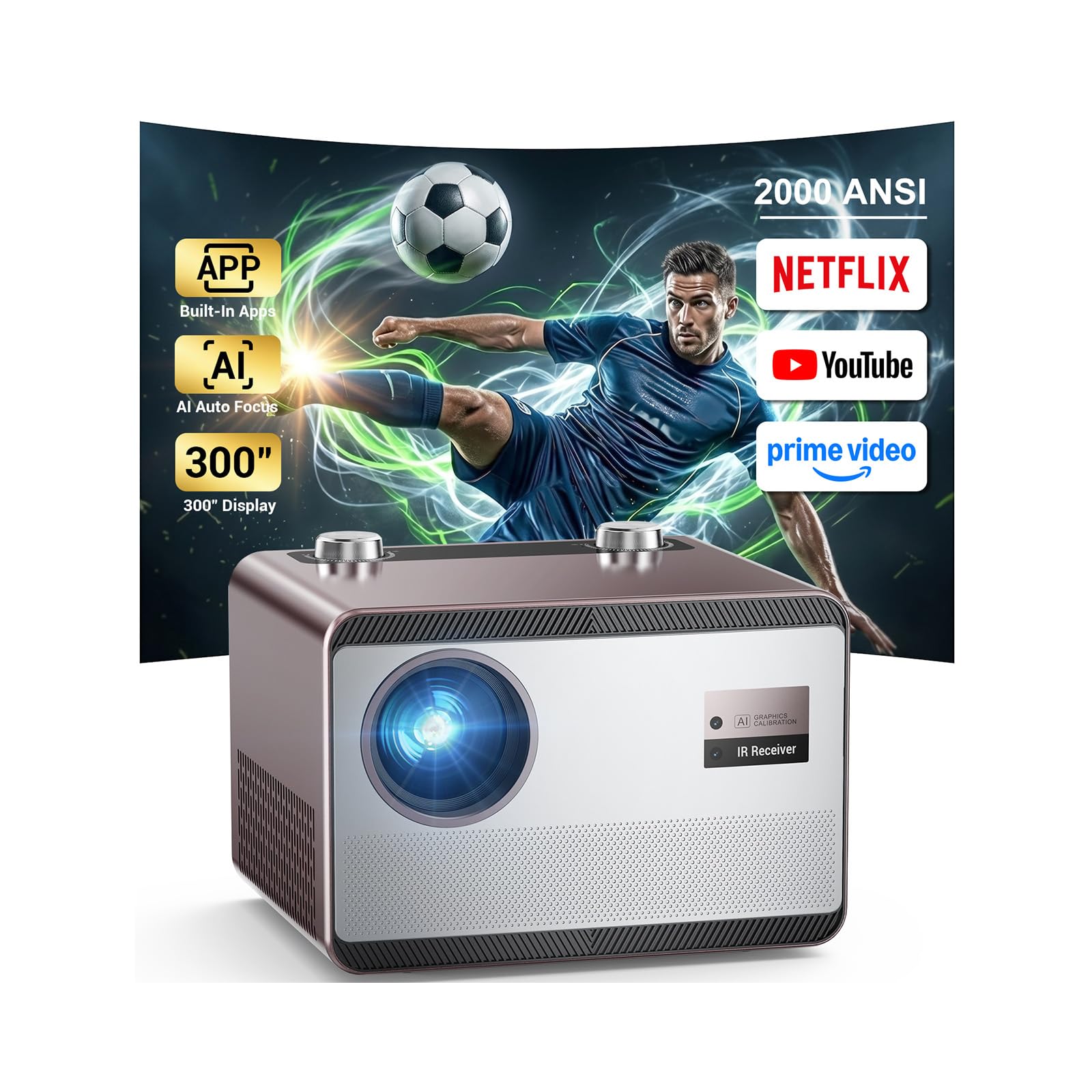 HAPPRUN 2000 ANSI Projector