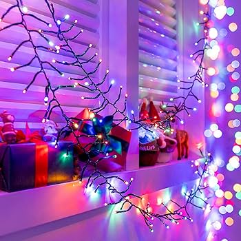 Amazon.com: Quntis 760 LEDs 25FT Christmas Cluster Lights