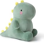 Cute Dinosaur Plush Toys, Fat Dinosaur Stuffed Animals Toys Dolls, Soft Plush Stuffed Animal Dino Plushie Christmas Birthday Gifts for Kids Girls Boys (10inch, Yellow)