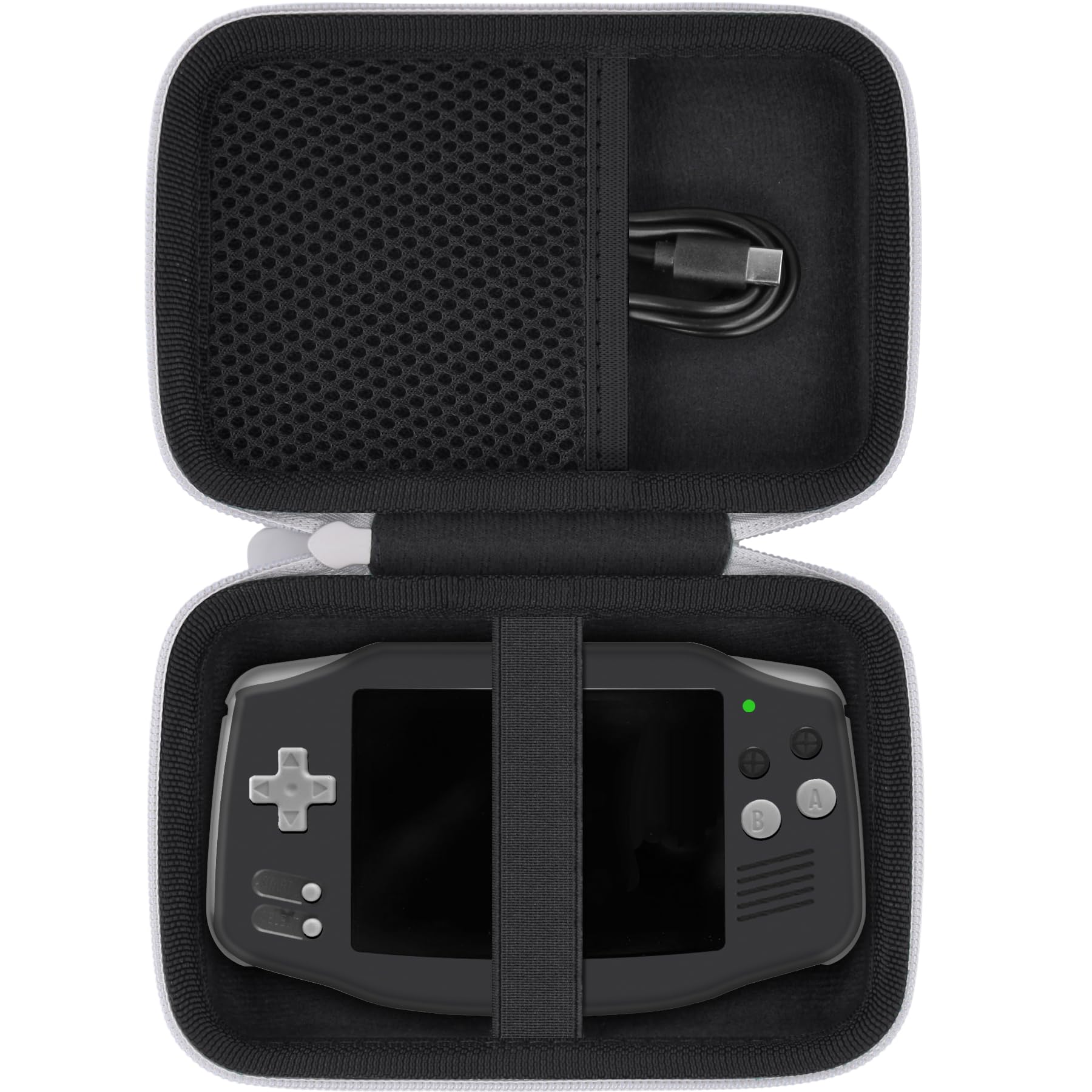 khankaHard Travel Case Replacement for Anbernic RG34XX Handheld Game Console,Case Only. (Black)