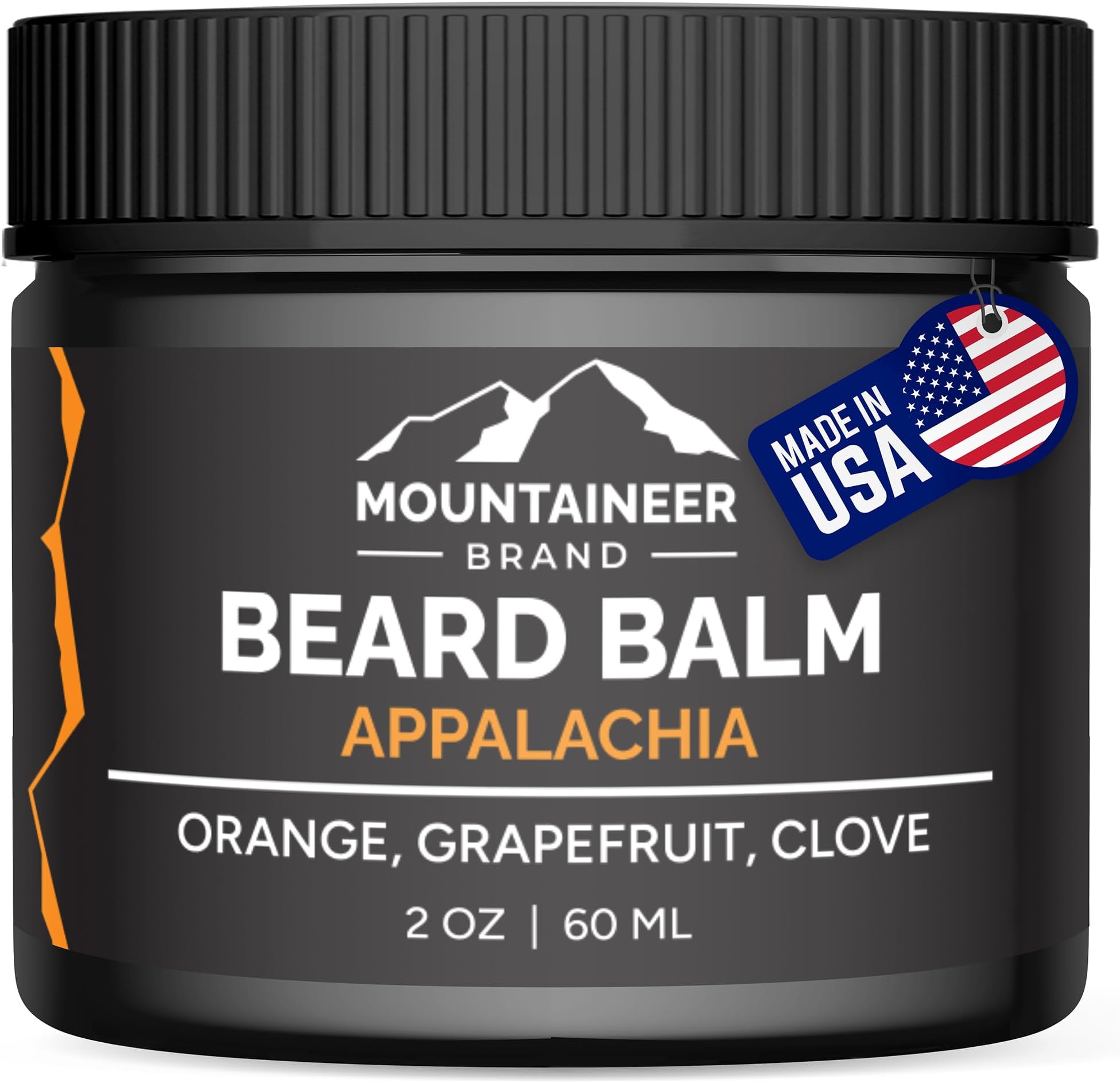 Mountaineer Brand Natural Beard Balm with Appalachia Scent | Scents Inspired by Nature | Beard Butter for Men | Leave in Condidtioner | Hydrates, Softens and Tames | Made in West Virginia | 2oz