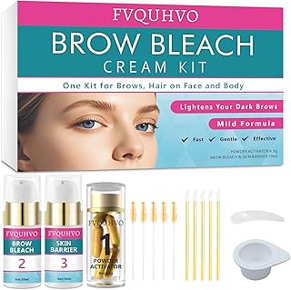 Kit de blanqueador de cejas, crema para aclar...