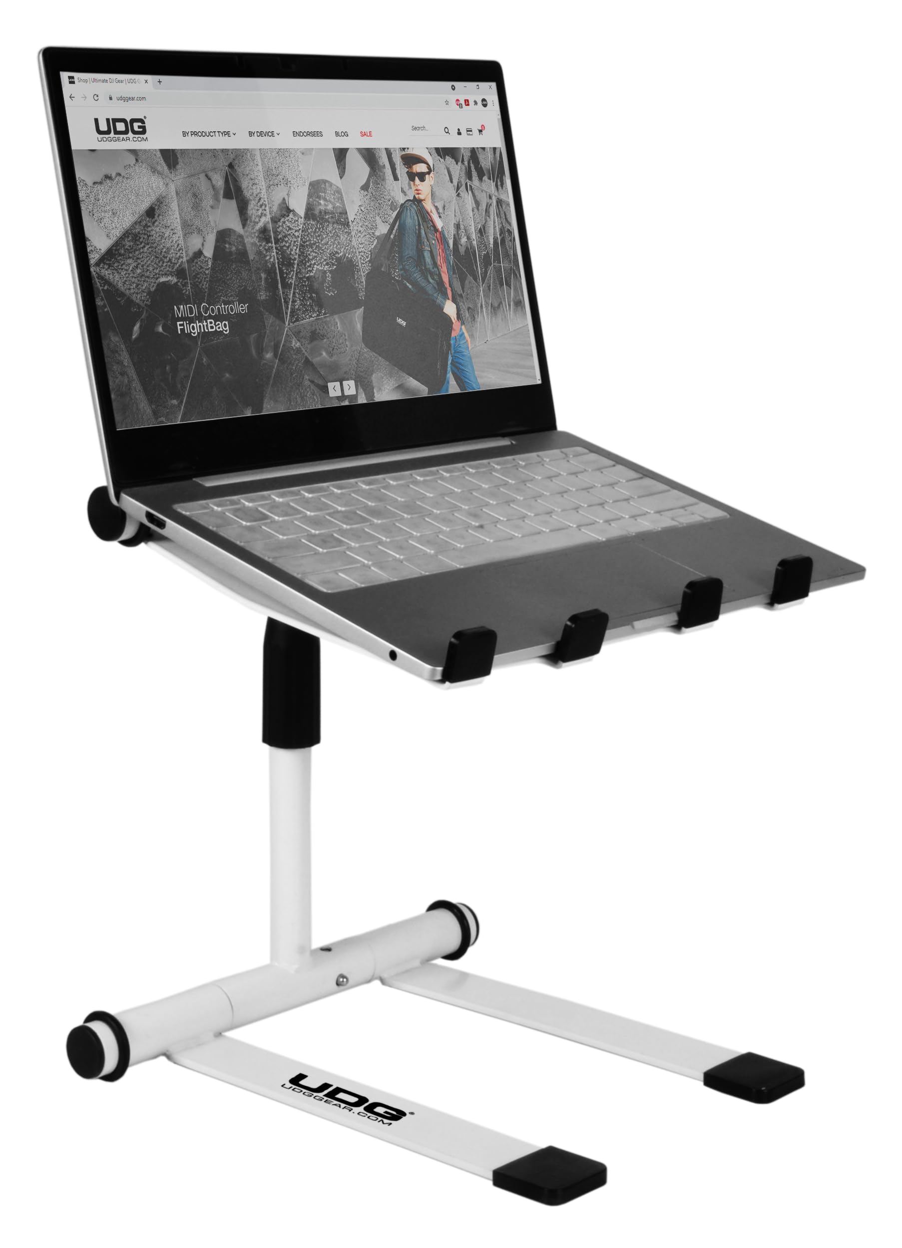UDG Ultimate - Supporto regolabile in altezza per laptop, colore: Bianco