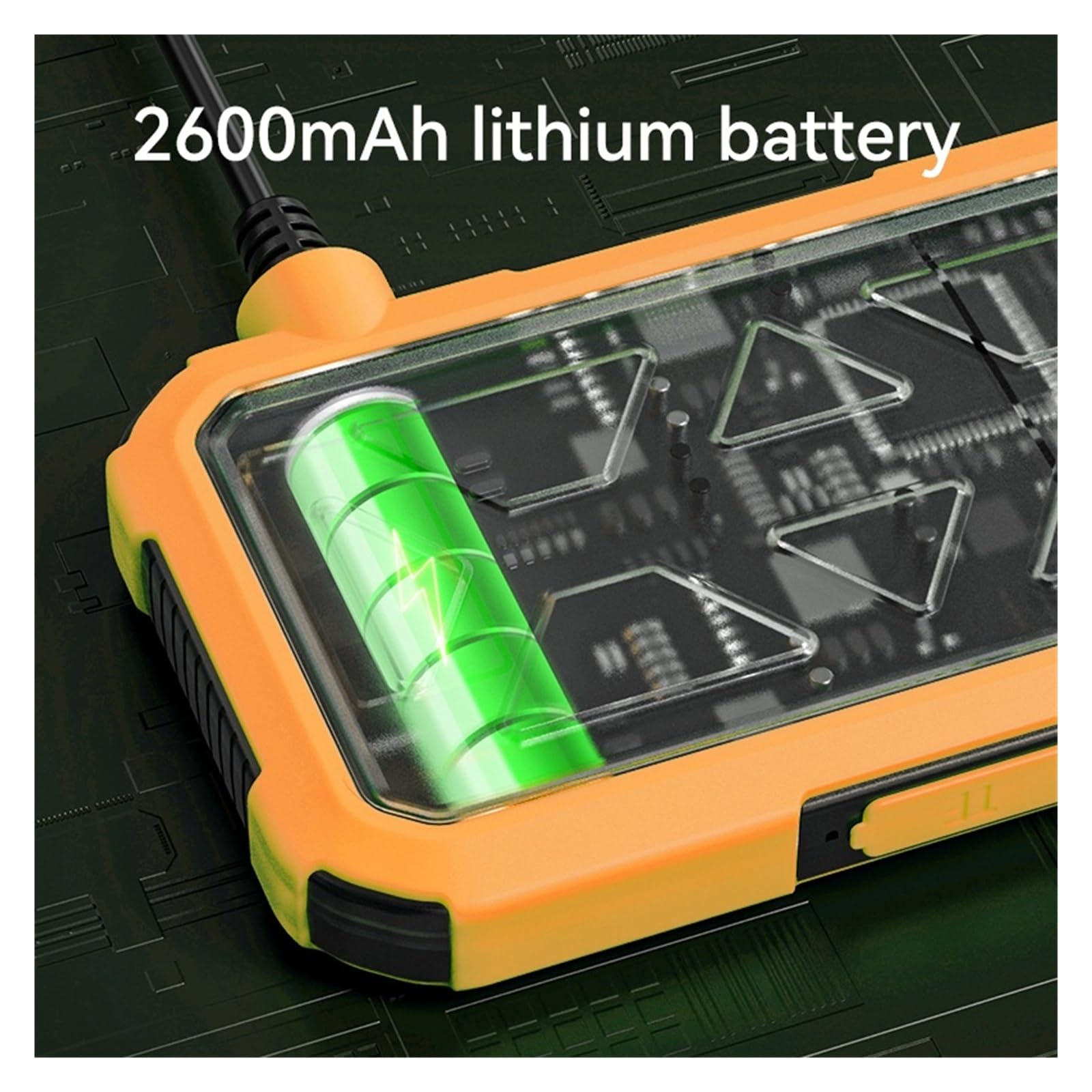 Periscopio, Fotocamera for endoscopio industriale con batteria da 2600 mAh for periscopio for tubi schermo 4,3 pollici for riparazione auto(5m)