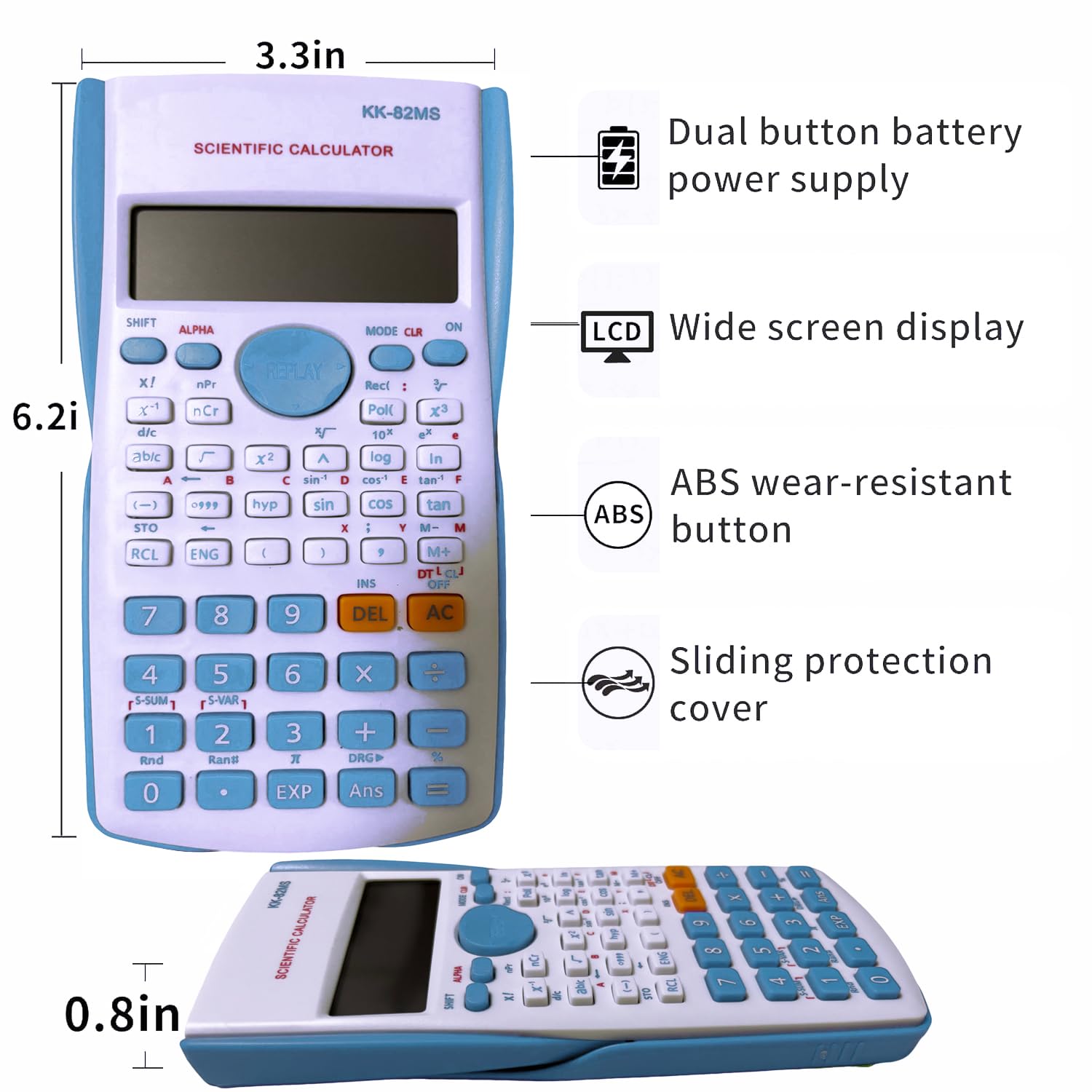 Maths Set Scientific Calculators Protractor and Compass - Image 3