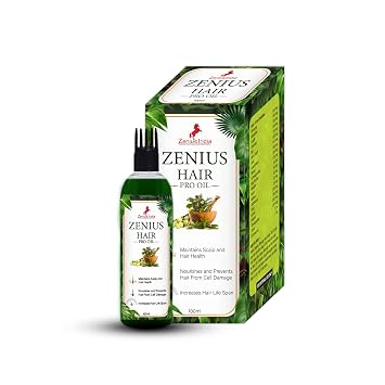 Zenius Hair Pro Oil for Hair Growth & Hair Fall Control | 100ml Oil 100% Ayurvedic