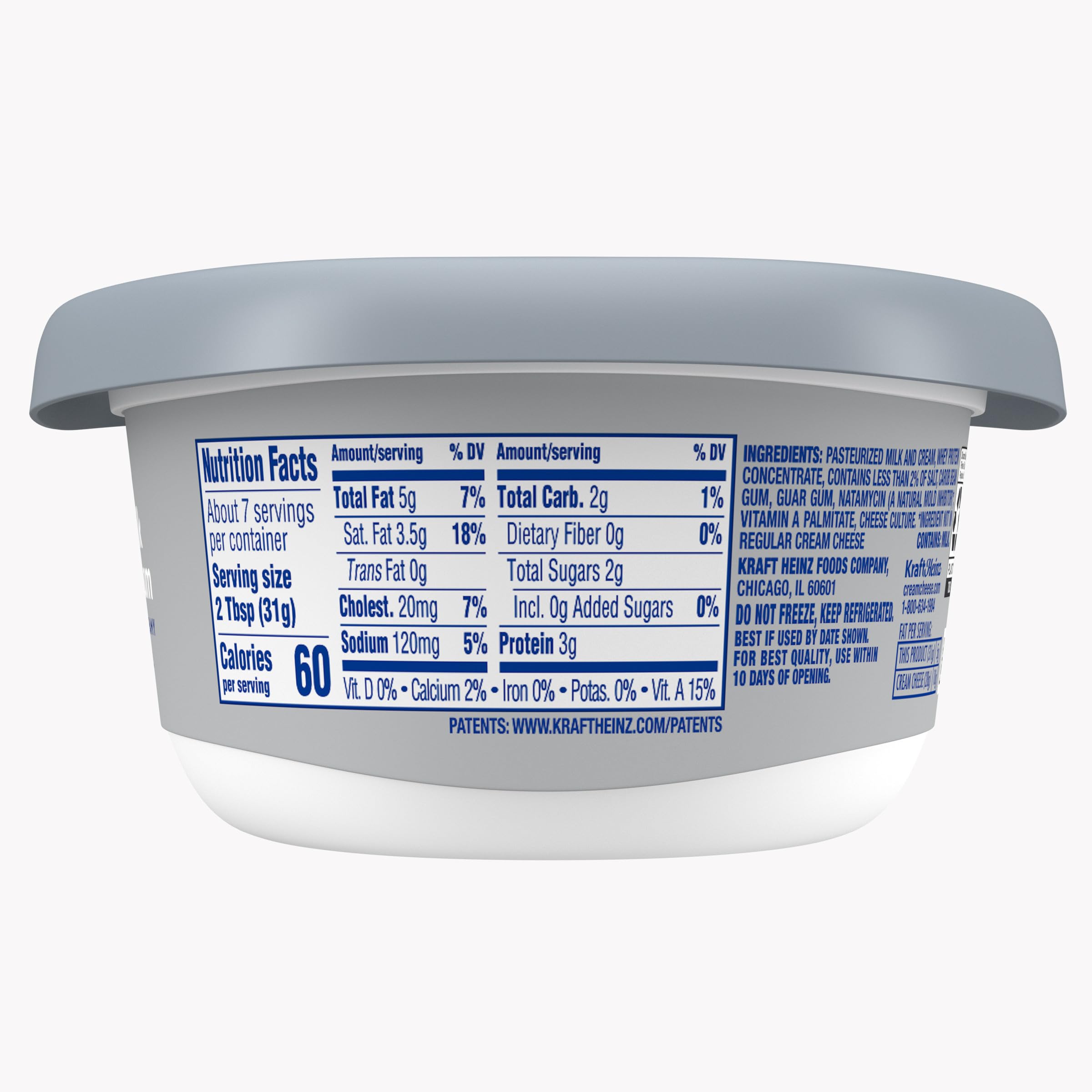 Philadelphia Reduced Fat Cream Cheese Spread 8 oz Tub — view 9