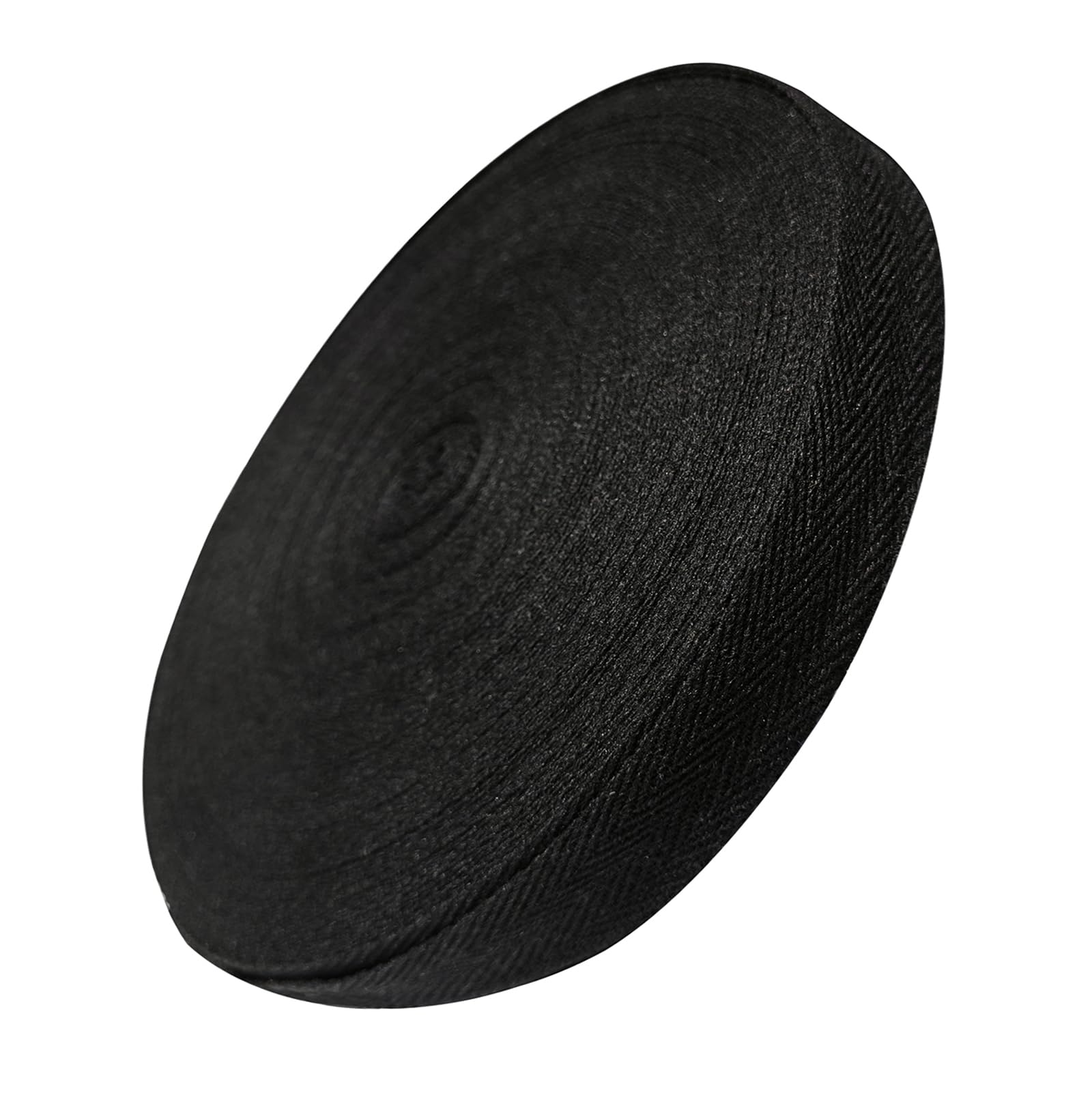 50 Yards Twill Tape Ribbon 1-1/2 inch,Cotton Soft bias Tape Herringbone Webbing Tape for Sewing DIY Crafts Home Decor (Black, 1-1/2Inch)