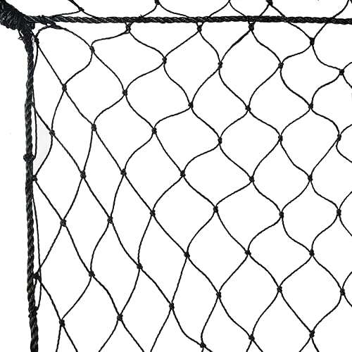 TNZMART Red de respaldo de béisbol negra Red de práctica de béisbol Red de barrera deportiva duradera Red de bateo para béisbol