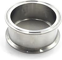 Vista 6 de HFS (R) Placa de filtro de triple abrazadera de 3 pulgadas con filtro de pantalla de 0,5 micrones de acero inoxidable 304 (3 pulgadas, 0,5 micras)