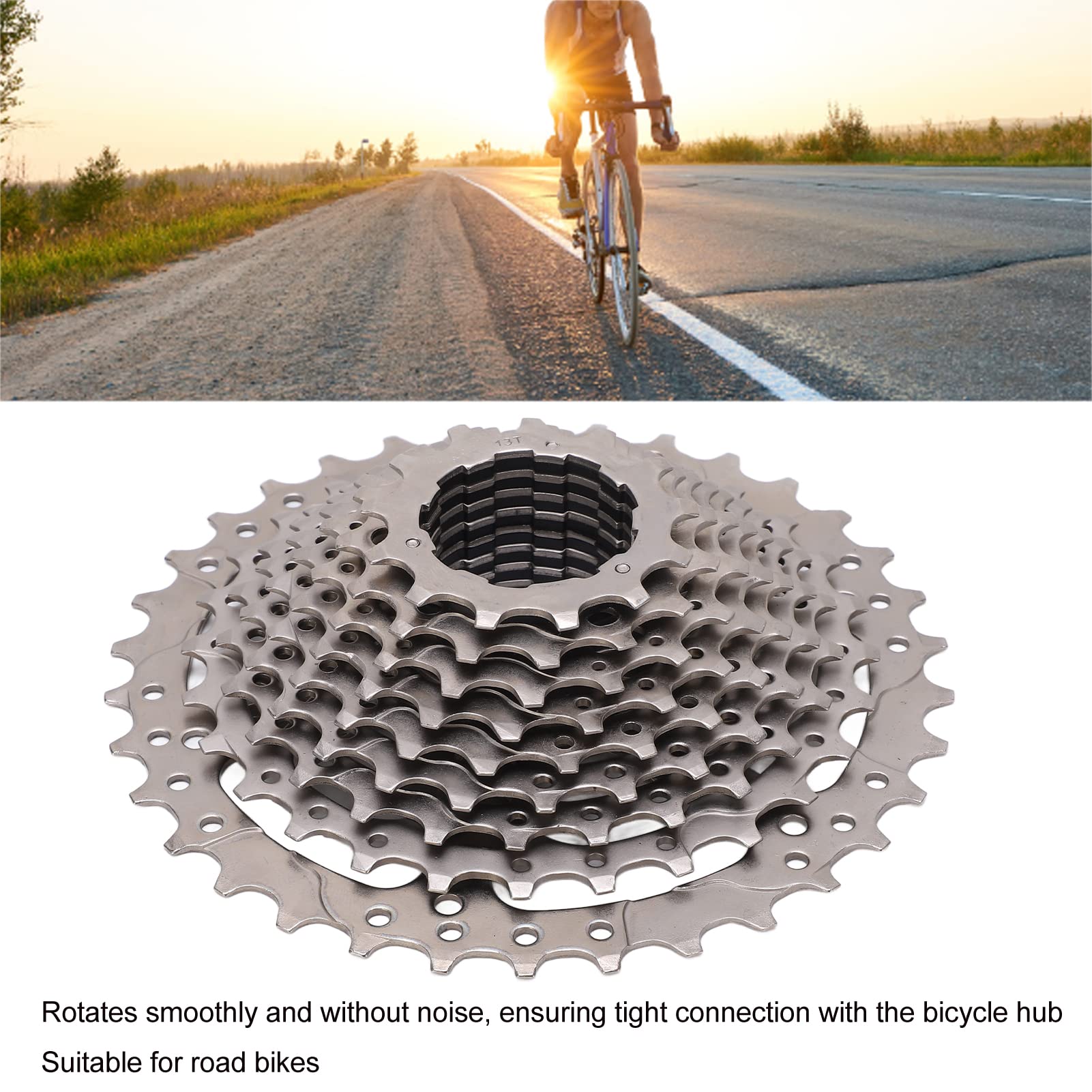 Kaseta Rowerowa 11-biegowa, Wydrążona Kaseta Rowerowa 11-biegowa Stal Niklowo-chromowa Kaseta 11-34T Akcesoria Rowerowe Do Roweru Szosowego