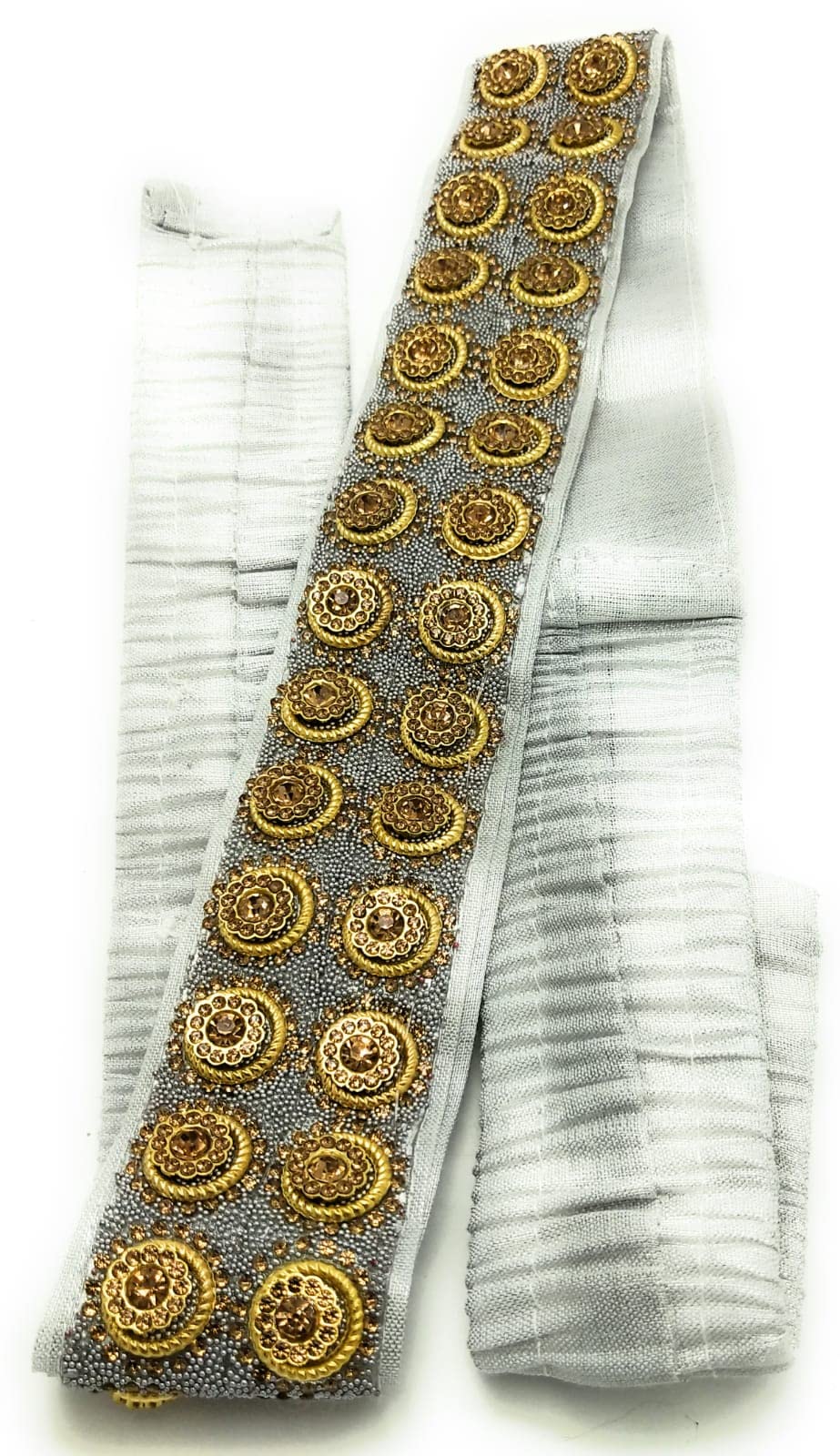 Adc fashionsWedding Collection - Fashion Hip Belt for Women and College Girls � Belly Kamarband � Bridal Kamar Bandhani for Wedding � Traditional Waist Belt for Saree(lite silver)