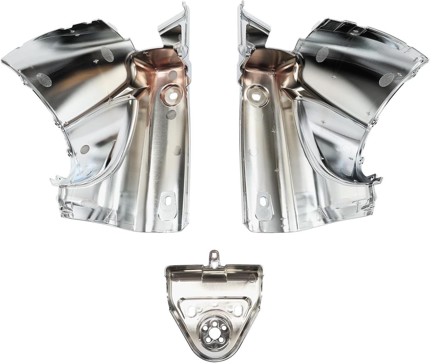XMT-MOTO Chrome 7" Round Headlight Nacelle Cover Fit For 2014-2024 Harley Touring Road King FLHR