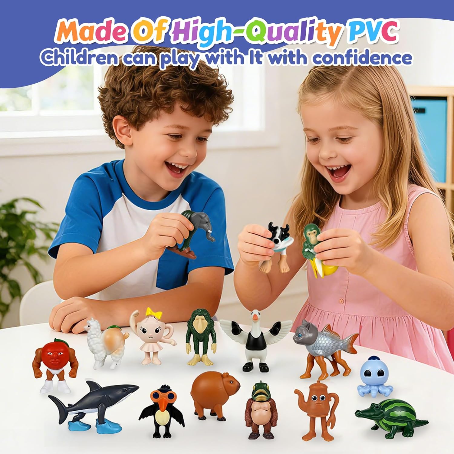 24PCS Italian Brainrot Toys, 1.3" Steal A Brainrot Figures for Kids Toys - Mini Brain Rot Meme Figures for Decor, Funny Birthday Gifts for Teens Boys/Girls