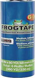 FrogTape ProGrade Blue Painters Tape with PAINTBLOCK, 2 Inch Wide (1.88 ...